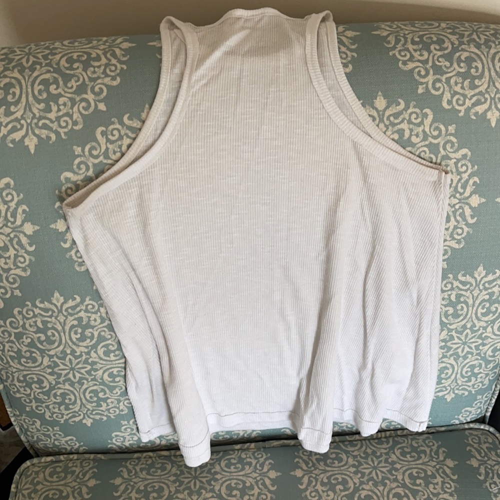 Free People High Neck Ribbed Flow Tank - Picture 2 of 4
